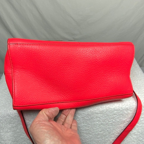 NWOT ♠️ Kate Spade Red Leather Satchel Crossbody - Picture 9 of 14